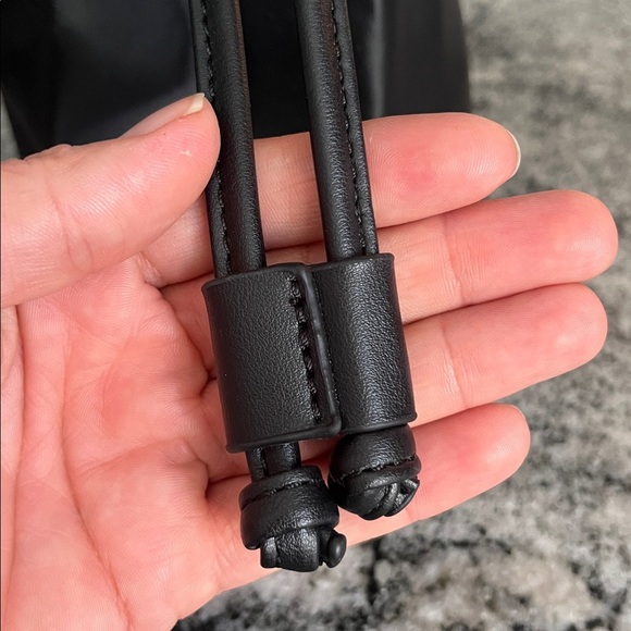 BCBG Black Bucket Bag Formal Business Career, Like New! - Picture 6 of 11